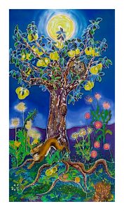 Apple Tree at Full Moon